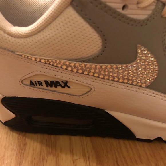 Nike Air Max 90’s with Swarovski Crystals Swoosh - Picture 8 of 9